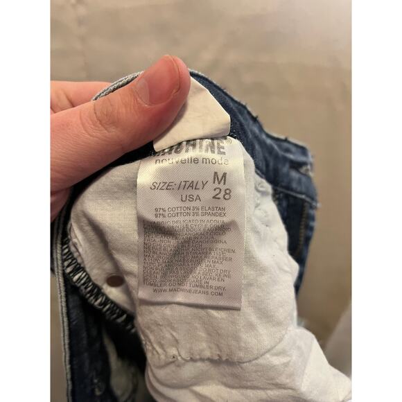 Women's High-Cut Shorts by Machine Nouvelle Mode, Size M, 28 - Picture 5 of 5